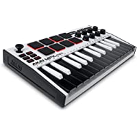 Los mejores  - AKAI Professional MPK Mini MK3 White - Teclado Controlador MIDI USB de 25 Teclas con 8 Drum Pads- 8 Perillas y Software…